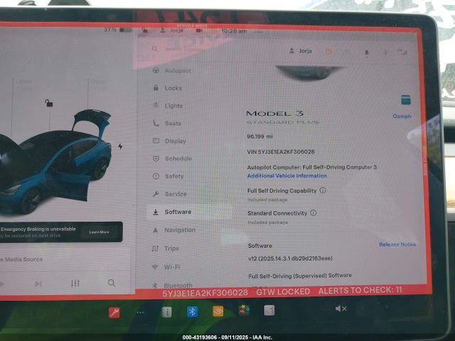 Tesla MODEL 3 2019 5YJ3E1EA2KF306028 Image 17