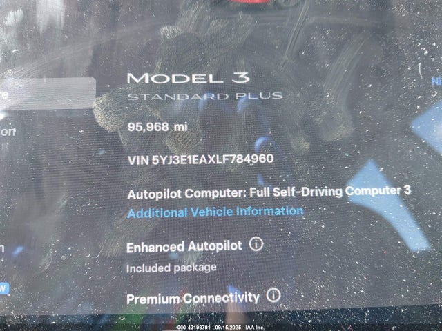 2020 TESLA MODEL 3 5YJ3E1EAXLF784960 Photo 6