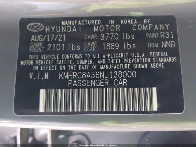 Hyundai gamma ii 2022 KMHRC8A36NU138000 Image 9