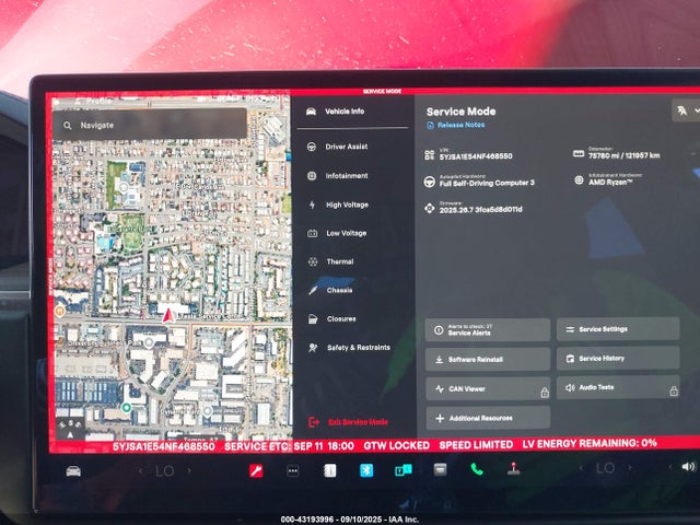 2022 TESLA MODEL S 5YJSA1E54NF468550 Photo 6