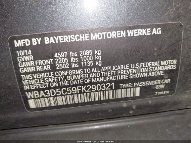 2015 BMW 328D WBA3D5C59FK290321 Photo 8
