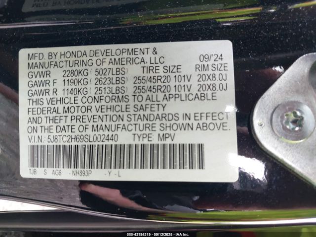 2025 ACURA RDX 5J8TC2H69SL002440 Photo 8