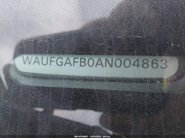 2010 AUDI A6 WAUFGAFB0AN004863 Photo 8