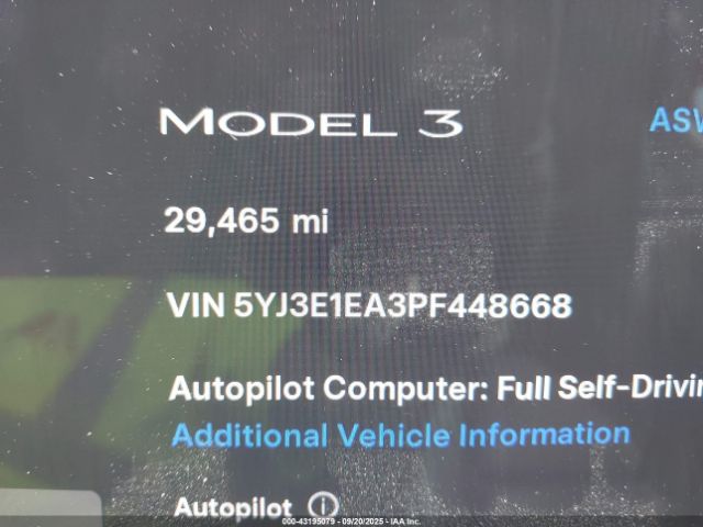 2023 TESLA MODEL 3 5YJ3E1EA3PF448668 Photo 6