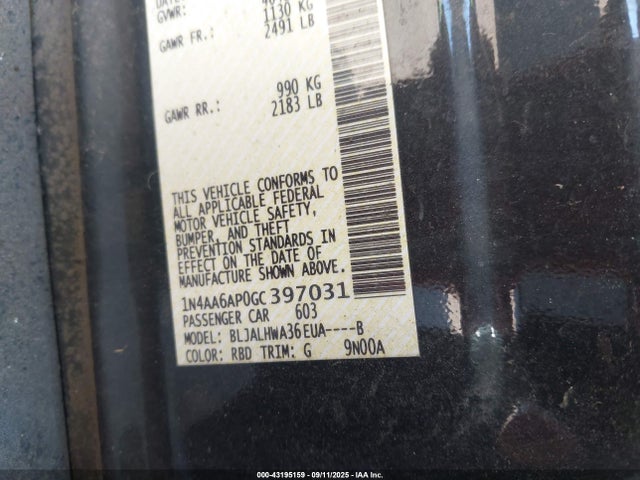 1N4AA6AP0GC397031 Nissan 2016