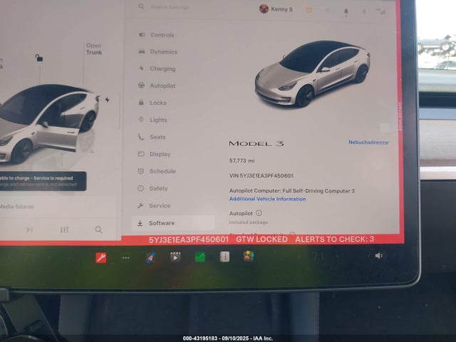 2023 TESLA MODEL 3 5YJ3E1EA3PF450601 Photo 6