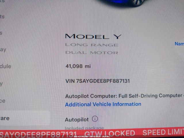 2023 TESLA MODEL Y 7SAYGDEE8PF887131 Photo 6
