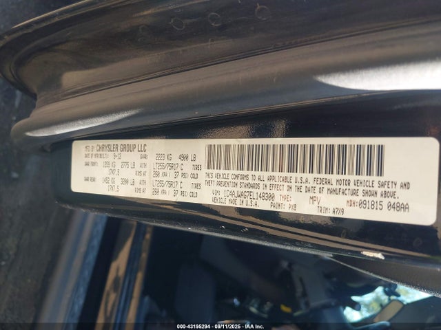 1C4AJWAG7EL148300 Jeep 2014