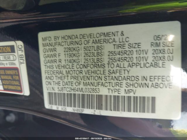 2021 ACURA RDX 5J8TC2H64ML032853 Photo 8