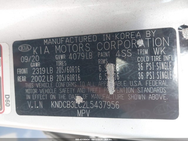 KIA gdi 2020 KNDCB3LC2L5437956 Image 18