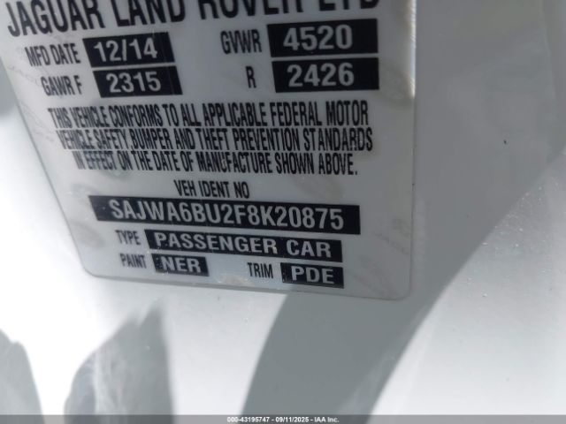 2015 JAGUAR F-TYPE SAJWA6BU2F8K20875 Photo 8