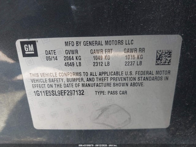 Chevrolet lkw 2014 1G11E5SL9EF297132 Image 9