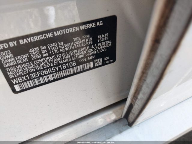 2024 BMW X1 WBX13EF06R5Y18108 Photo 8