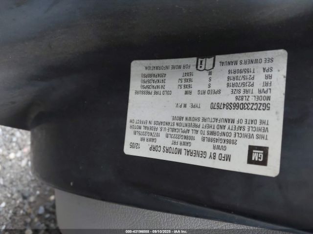 2006 SATURN VUE 5GZCZ33D66S847670 Photo 8