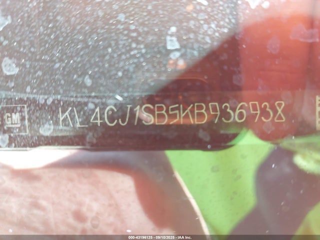 KL4CJ1SB5KB936938 Buick luv: mfi, variable valve timing, alum, e85 max