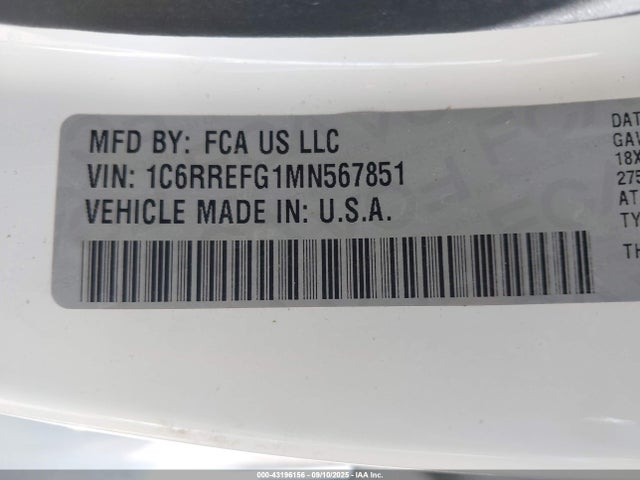 RAM 1500 2021 1C6RREFG1MN567851 Image 9