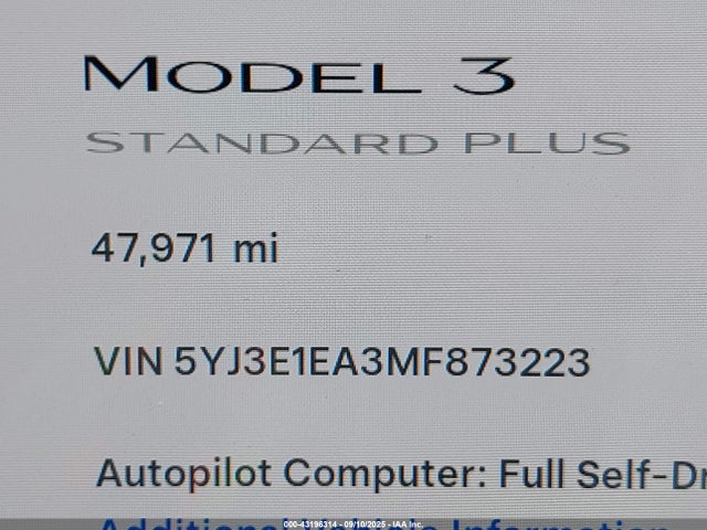 Tesla 2021 2021 5YJ3E1EA3MF873223 Image 15