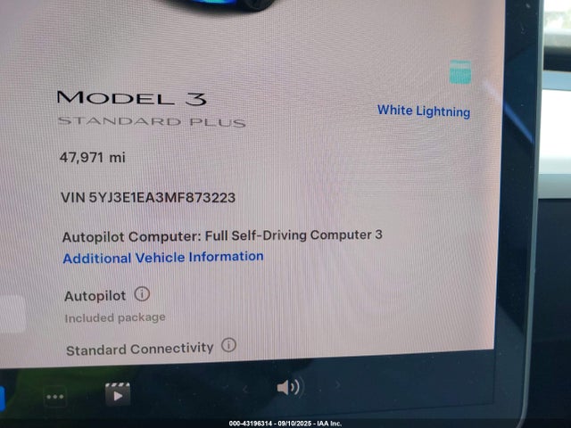 2021 TESLA MODEL 3 5YJ3E1EA3MF873223 Photo 6