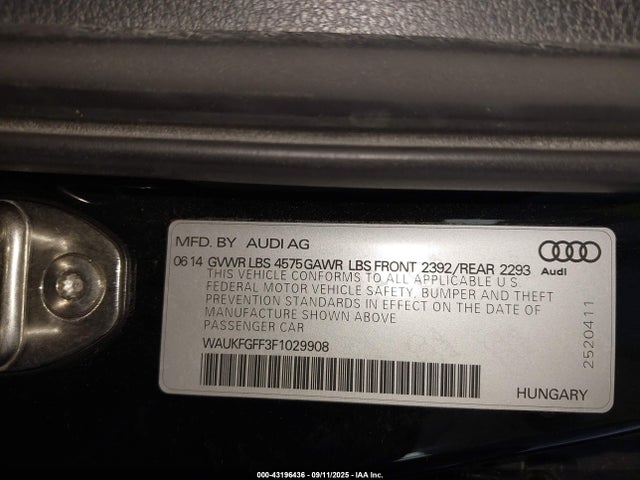 2015 AUDI A3 WAUKFGFF3F1029908 Photo 8