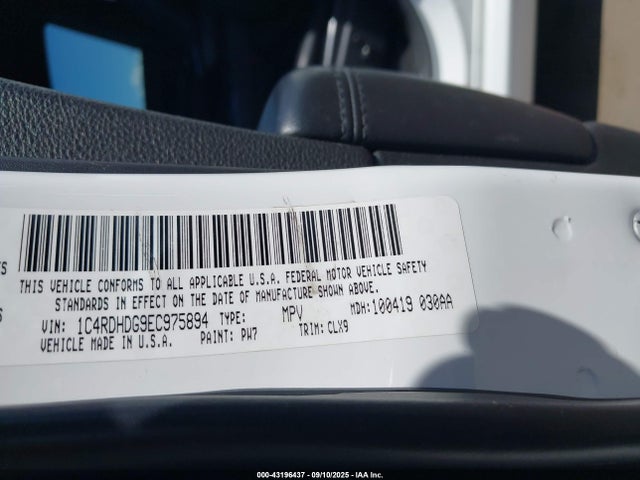 Dodge Durango 2014 1C4RDHDG9EC975894 Image 9