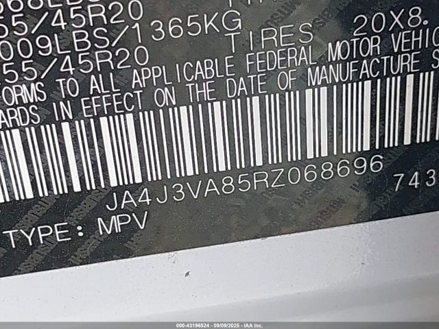 2024 MITSUBISHI OUTLANDER JA4J3VA85RZ068696 Photo 8