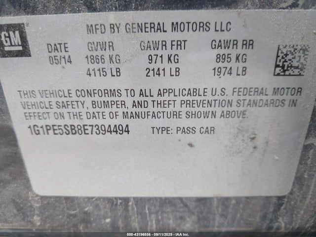 1G1PE5SB8E7394494 Chevrolet LUV
