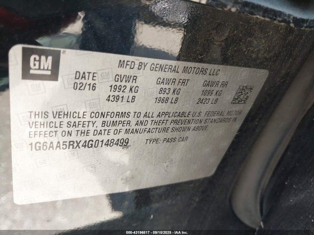 2016 CADILLAC ATS 1G6AA5RX4G0148499 Photo 8