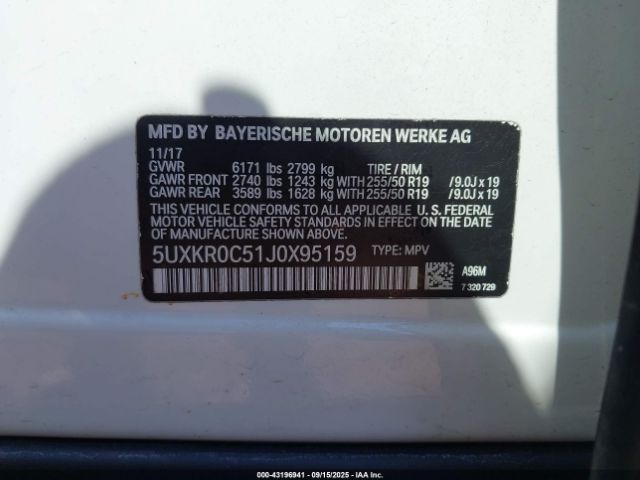 2018 BMW X5 5UXKR0C51J0X95159 Photo 8