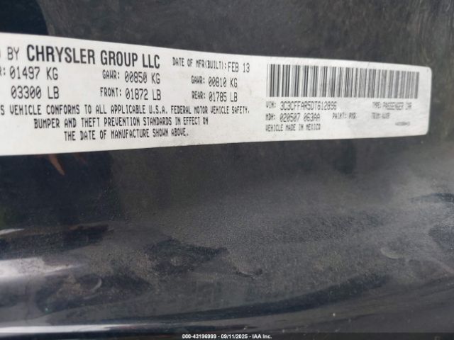 2013 FIAT 500 3C3CFFAR5DT612896 Photo 8