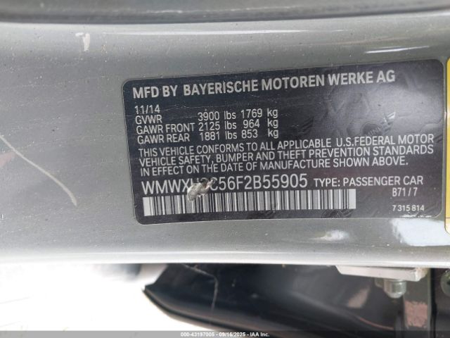 2015 MINI HARDTOP WMWXU3C56F2B55905 Photo 8