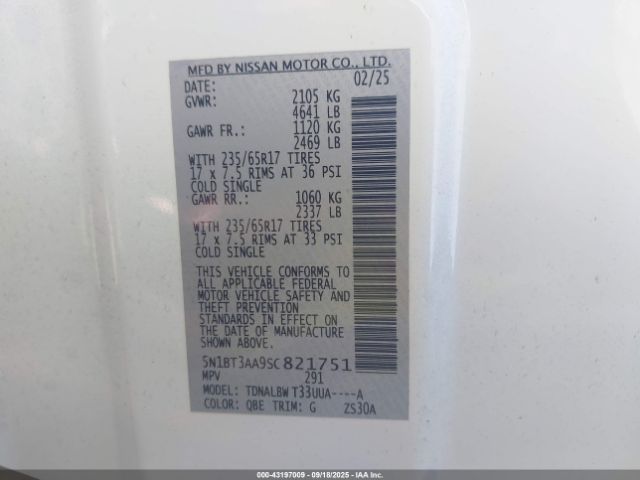 2025 NISSAN ROGUE 5N1BT3AA9SC821751 Photo 8