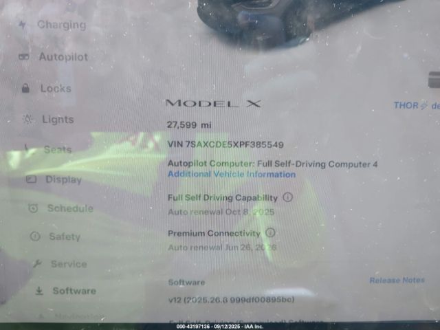 2023 TESLA MODEL X 7SAXCDE5XPF385549 Photo 6