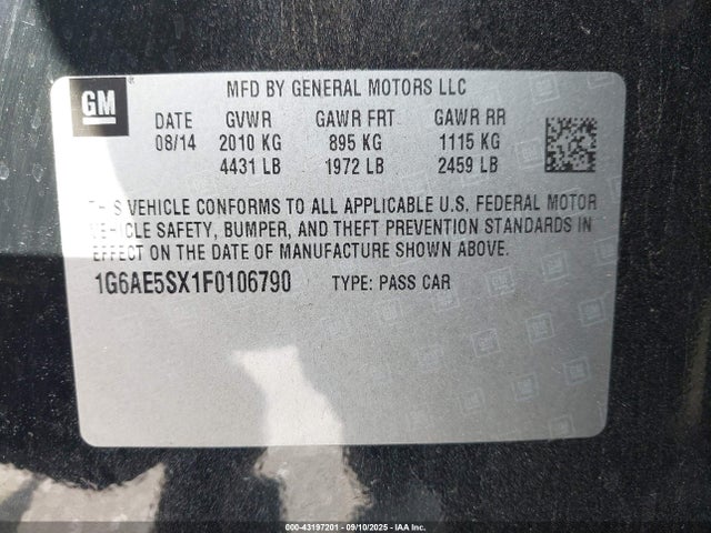 2015 CADILLAC ATS 1G6AE5SX1F0106790 Photo 8