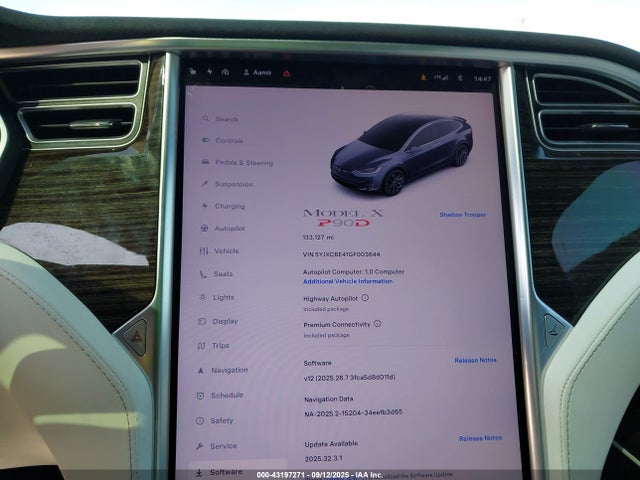 2016 TESLA MODEL X 5YJXCBE41GF003644 Photo 6