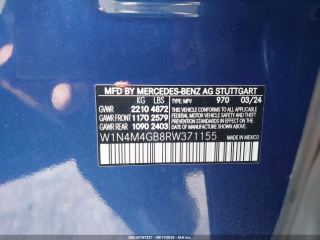 2024 MERCEDES-BENZ GLB 250 W1N4M4GB8RW371155 Photo 8