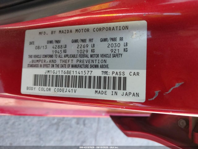 JM1GJ1T68E1141577 Mazda py