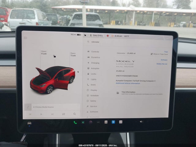 2021 TESLA MODEL Y 5YJYGDEE5MF079246 Photo 6