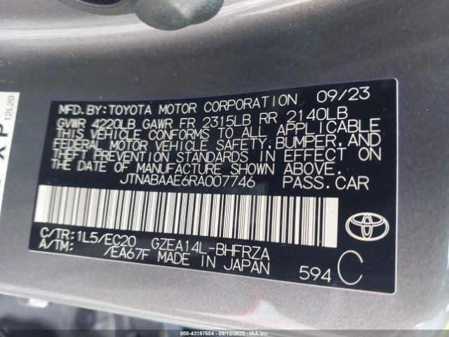 2024 TOYOTA GR COROLLA JTNABAAE6RA007746 Photo 8