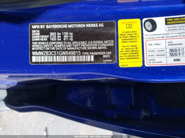 2016 MINI COUNTRYMAN WMWZB3C51GWR49815 Photo 8