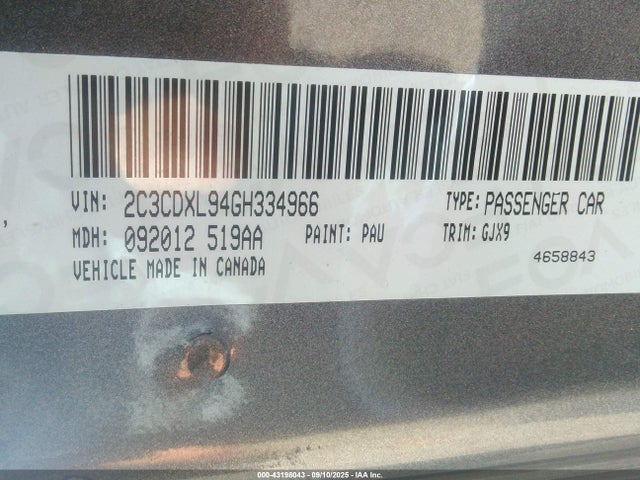 Dodge Charger 2016 2C3CDXL94GH334966 Image 9