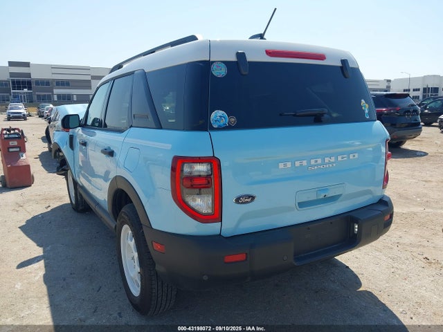 2025 Ford Bronco Sport Heritage მანქანა იყიდება აუქციონზე, vin: 3FMCR9GN0SRE23684, აუქციონის ნომერი: 43198072