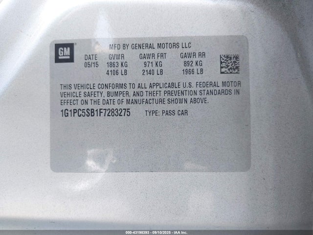 1G1PC5SB1F7283275 Chevrolet LUV