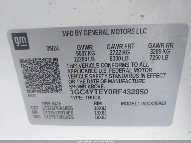 1GC4YTEY0RF432950 Chevrolet l5p