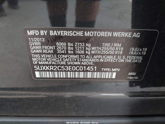BMW X5 2014 5UXKR2C53E0C01451 Image 9