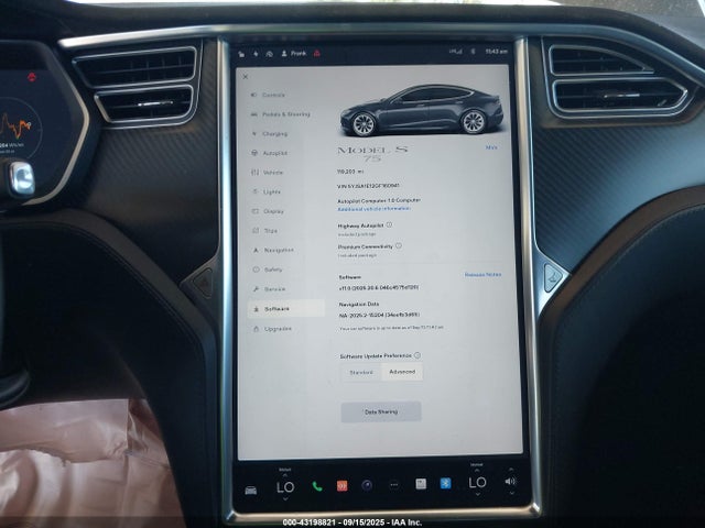 2016 TESLA MODEL S 5YJSA1E12GF160941 Photo 6
