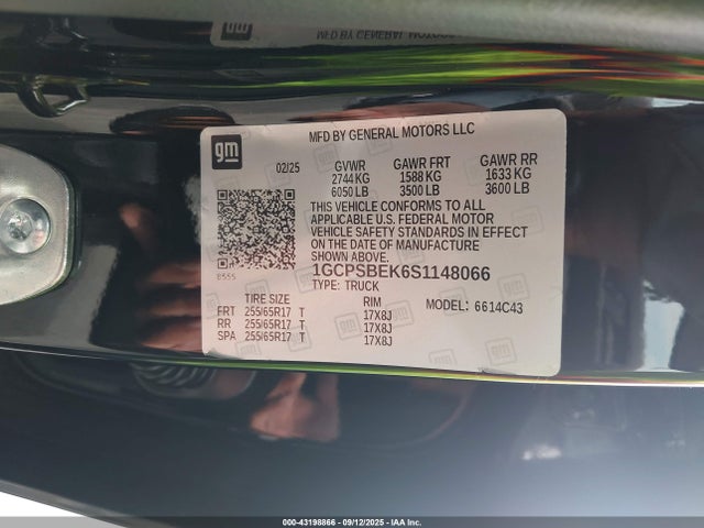 1GCPSBEK6S1148066 Chevrolet Colorado 2wd Wt