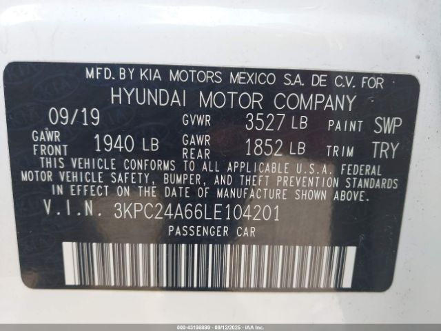 2020 HYUNDAI ACCENT 3KPC24A66LE104201 Photo 8