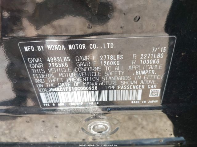 2016 ACURA RLX JH4KC1F51GC000928 Photo 8