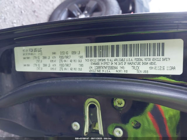 1C6RR7KMXFS586944 RAM 1500 Tradesman