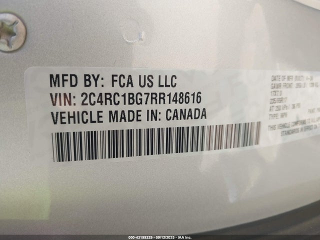 2C4RC1BG7RR148616 Chrysler Pacifica
